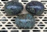 CDN323 30*40mm egg-shaped blood jasper decorations wholesale