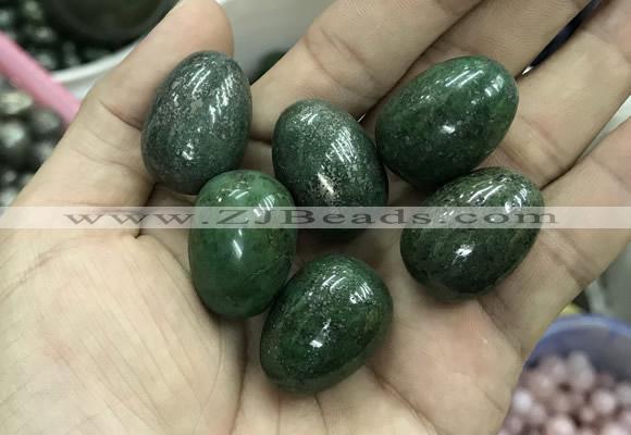 CDN33 18*25mm egg-shaped pyrite gemstone decorations wholesale