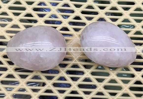 CDN330 35*50mm egg-shaped rose quartz decorations wholesale