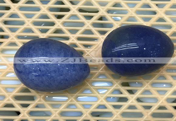CDN336 35*50mm egg-shaped blue dumortierite decorations wholesale