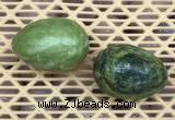 CDN340 35*50mm egg-shaped yellow green pine turquoise decorations