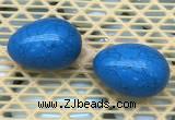 CDN343 35*50mm egg-shaped imitation turquoise decorations wholesale