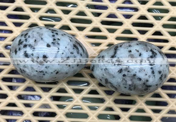 CDN349 35*50mm egg-shaped sesame jasper decorations wholesale