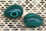 CDN364 35*50mm egg-shaped imitation malachite decorations wholesale