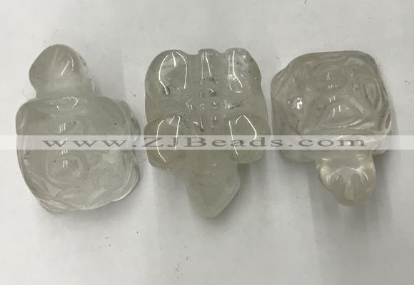 CDN430 28*45*22mm turtle white crystal decorations wholesale