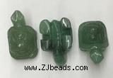 CDN437 28*45*22mm turtle green aventurine decorations wholesale