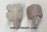CDN451 38*55*28mm turtle rose quartz decorations wholesale