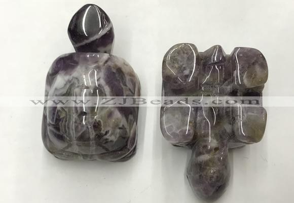 CDN454 38*55*28mm turtle dogtooth amethyst decorations wholesale