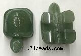 CDN458 38*55*28mm turtle green aventurine decorations wholesale