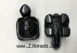 CDN465 38*55*28mm turtle black agate decorations wholesale