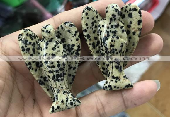 CDN497 35*50mm angel dalmatian jasper decorations wholesale