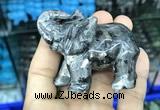 CDN518 33*65*45mm elephant black labradorite decorations wholesale