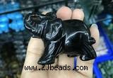 CDN519 33*65*45mm elephant black agate decorations wholesale