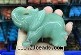 CDN539 35*80*55mm elephant green aventurine decorations wholesale