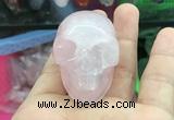 CDN551 35*50*40mm skull rose quartz decorations wholesale
