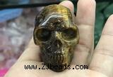 CDN559 35*50*40mm skull yellow tiger eye decorations wholesale