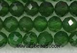 CDP78 15.5 inches 6mm faceted round diopside gemstone beads
