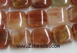 CDQ07 15.5 inches 14*14mm square natural red quartz beads wholesale