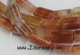 CDQ09 15.5 inches 8*12mm rectangle natural red quartz beads wholesale