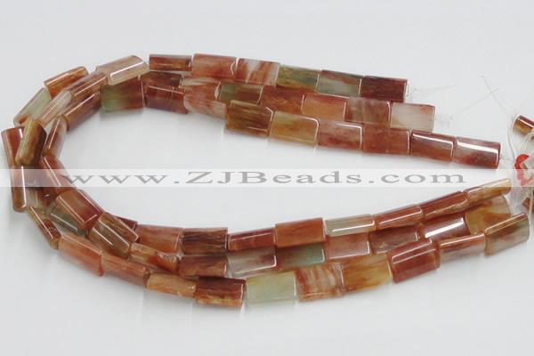 CDQ10 15.5 inches 13*18mm rectangle natural red quartz beads wholesale