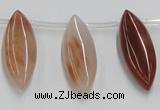 CDQ11 15.5 inches 12*30mm marquise natural red quartz beads wholesale