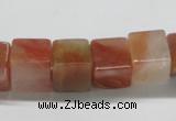 CDQ37 15.5 inches 12*12mm cube natural red quartz beads wholesale