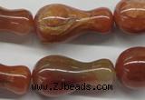 CDQ41 15.5 inches 15*30mm vase-shaped natural red quartz beads