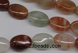 CDQ51 15.5 inches 10*14mm oval natural red quartz beads wholesale