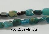 CDS21 16 inches 8*10mm rectangle dyed serpentine jasper beads wholesale