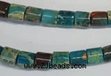 CDS254 15.5 inches 8*8mm tube dyed serpentine jasper beads