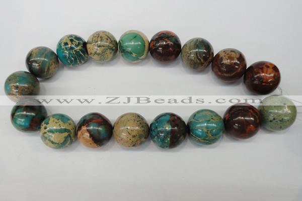 CDS29 15.5 inches 24mm round dyed serpentine jasper beads