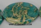 CDS37 15.5 inches 35*50mm oval dyed serpentine jasper beads