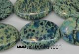 CDS56 15.5 inches 22*30mm oval dyed serpentine jasper beads