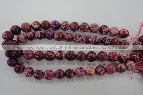 CDT835 15.5 inches 14mm round dyed aqua terra jasper beads wholesale