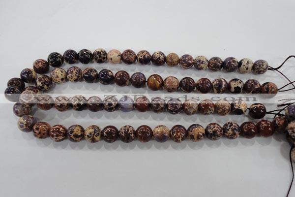 CDT843 15.5 inches 10mm round dyed aqua terra jasper beads wholesale