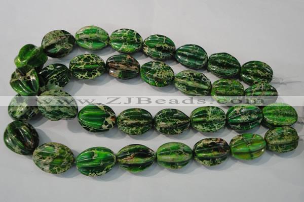 CDT966 15.5 inches 18*25mm star fruit shaped dyed aqua terra jasper beads