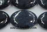 CDU02 15.5 inches 22*30mm oval natural blue dumortierite beads