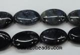 CDU08 15.5 inches 13*18mm oval natural blue dumortierite beads