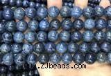 CDU354 15.5 inches 12mm round blue dumortierite beads wholesale