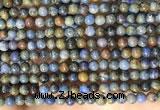 CDU360 15.5 inches 4mm round sunset dumortierite beads wholesale