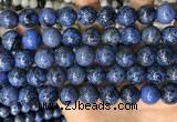 CDU370 15.5 inches 12mm round dumortierite gemstone beads