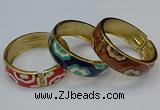 CEB162 20mm width gold plated alloy with enamel bangles wholesale