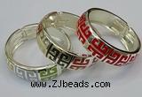 CEB163 20mm width gold plated alloy with enamel bangles wholesale