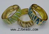 CEB167 20mm width gold plated alloy with enamel bangles wholesale