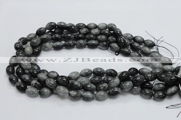 CEE09 15.5 inches 10*14mm rice eagle eye jasper beads wholesale