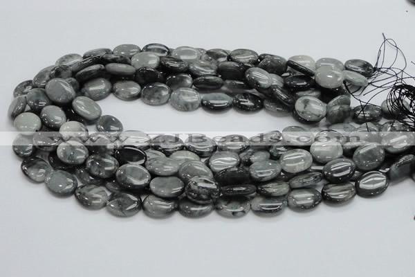 CEE16 15.5 inches 12*16mm oval eagle eye jasper beads wholesale
