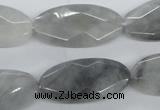 CEE214 15.5 inches 15*30mm faceted oval eagle eye jasper beads