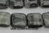 CEE78 15.5 inches 18*18mm square eagle eye jasper beads