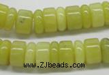 CEJ02 15.5 inches 5*14 & 8*14mm rondelle lemon jade beads wholesale