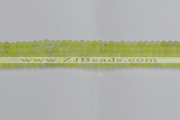 CEJ200 15.5 inches 4mm round lemon jade beads wholesale